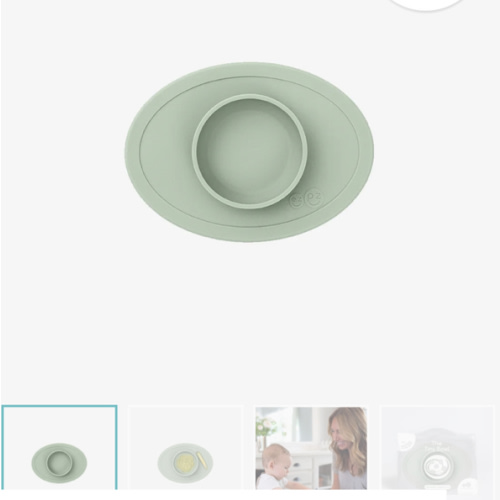The Tiny Bowl by ezpz / Silicone Bowl for Babies / Fits on High Chairs