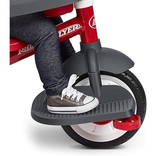 Toddler Tricycle Footrest Accessory, for Select Radio Flyer Push Tricycles, Gray
