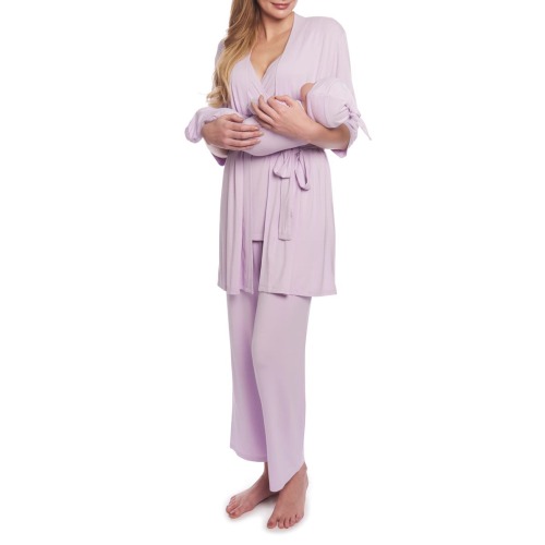 Analise During & After 5-Piece Maternity/Nursing Sleep Set, Large