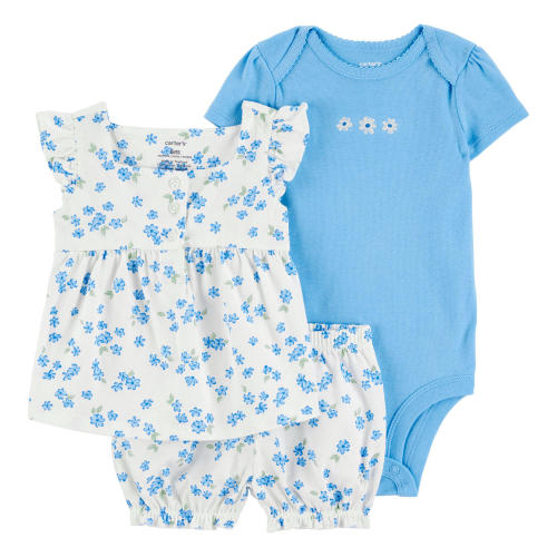 Carter's Baby Girls 3-Piece Outfit Set - Sam's Club