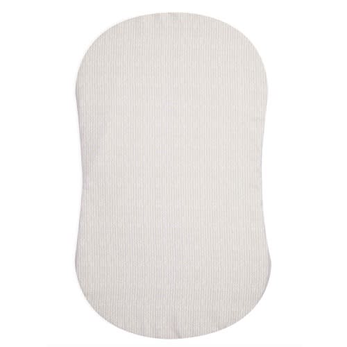 HALO - BassiNest Fitted Sheet 100% Cotton | Herringbone - cream ,