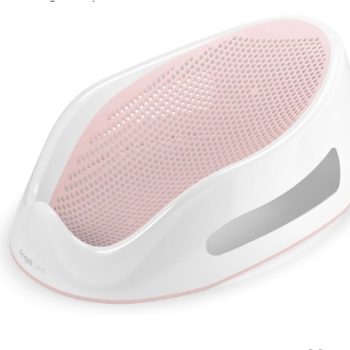 Angelcare Baby Bath Support (Pink) | Ideal for Babies Less than 6 Months Old