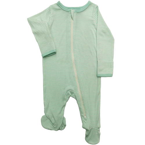 Wonder So Soft Modal by Wonder Nation Baby Gender Neutral Two-Way Zipper Footed Sleep N Play Pajamas, Sizes Preemie–6/9 Months