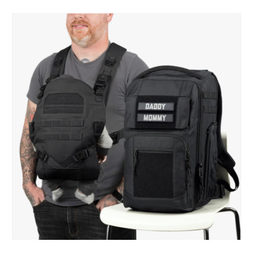Everyday Diaper Backpack + Baby Carrier Bundle by Tactical Baby Gear