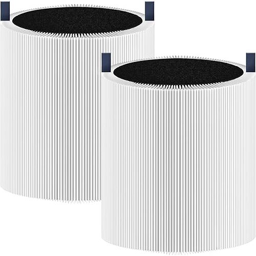 2 Pack 511 Replacement Filter Compatible with Blueair Blue Pure 511 Air Purifier, 2-in-1 True HEPA Filter and Activated Carbon Filter