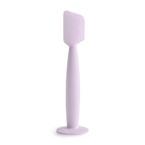 mushie Diaper Cream Applicator Soft Silicone with Suction Base (Soft Lilac)