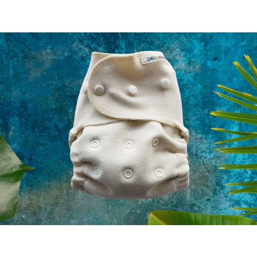 Custom Organic Wool Interlock Diaper Cover - Wool Nappy Cover - Wool Diaper Cover - Natural - OneSize - Organic Merino Wool - Organic Baby