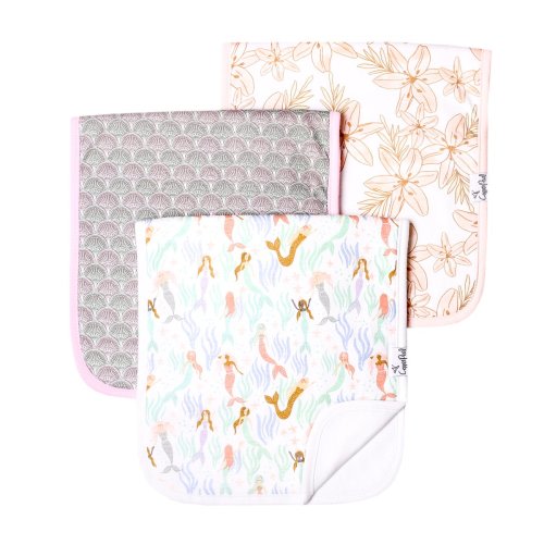 Premium Burp Cloths - Coral