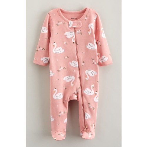 Print Cotton Footie, 9M