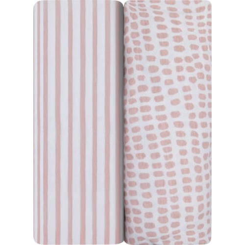 Baby Fitted Waterproof Bassinet Sheet 2 Pack