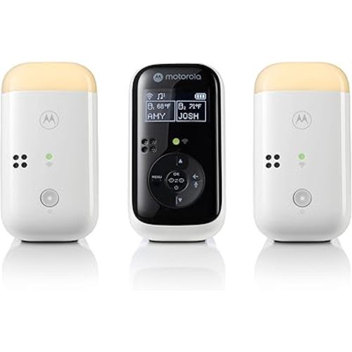 Motorola Nursery PIP15 Audio Baby Monitor, Dual Room HD Infant Monitor with Nightlight, 1500 Ft. Range, Two-Way Talk, Includes Parent Unit, 2 Monitors