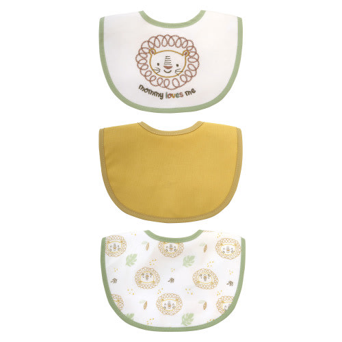Parent's Choice 3 Pack Boy Mommy Loves Me Infant Drooler Bib