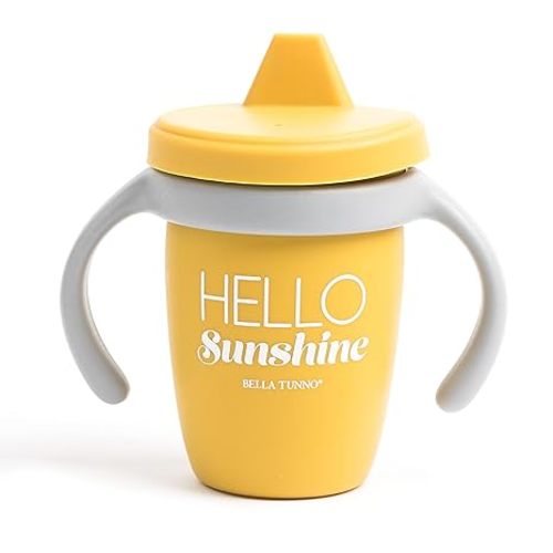 Bella Tunno Happy Sippy Cup – Transition Sippy Cups, Hello Sunshine in Yellow