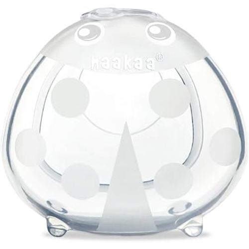 haakaa Ladybug Milk Collector 1.4oz/40ml 1pc - Wearable Nursing Cup | Soft Breast Shell | Breastmilk Saver | Portable Letdown Catcher for Pumping On The Go Breastfeeding Moms, Protects Sore Nipples