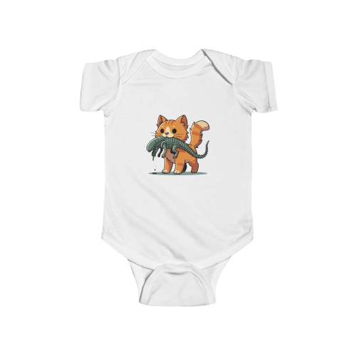 Jonesy Baby Jersey Bodysuit | Aliens | Xenomorph | Cat