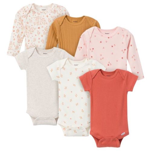 Gerber Baby Girls' 6-Pack Onesies Bodysuits