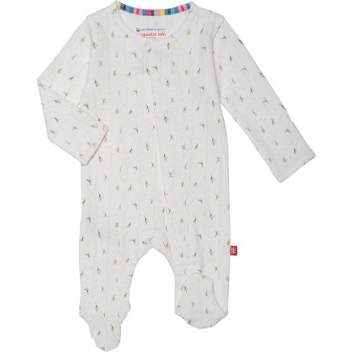 Magnetic Me 100% Organic Cotton Magnetic Baby Footie Pajamas | Super Soft Organic Cotton Fabric | Available in PRE - 24M