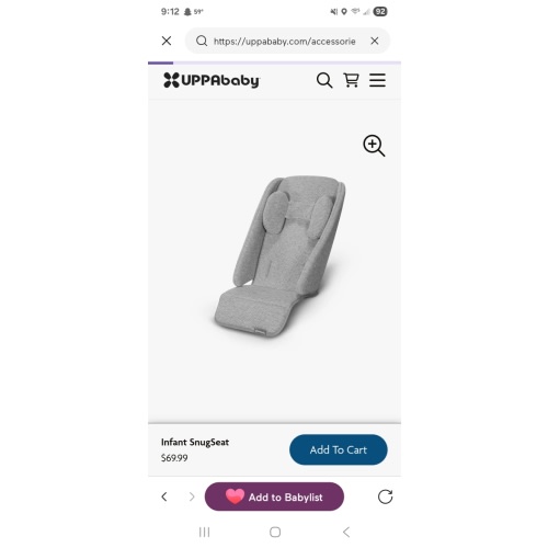 Infant SnugSeat - UPPAbaby
