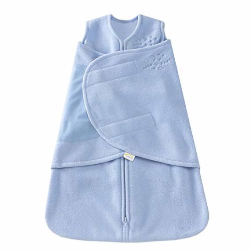 HALO Sleepsack Micro-Fleece Swaddle, Baby Blue, Newborn - Newborn (Pack of 1)