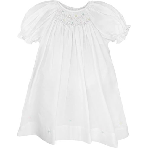 Petit Ami Baby Girls' Daydress with Embroidered Hem