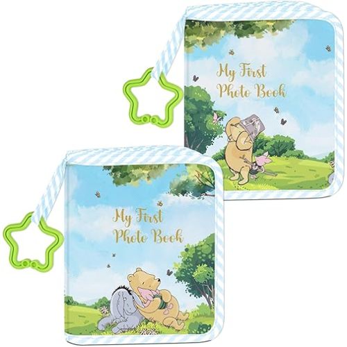 My First Family Photo Album, Toddler photo album, Winnie Baby Shower Memory Birthday Gifts, Winnie the Pooh Baby Photo Album, Baby Family Photo Book, My First Family Photo Album for Baby 5.5 x 7 inch
