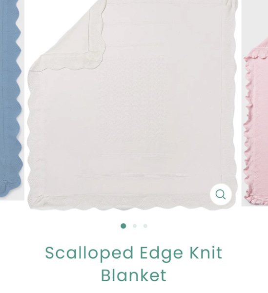 Scalloped Edge Knit Blanket – Children's Edit