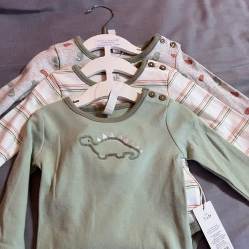 Chickpea Organics - 3PK 3-6 months Dinosaur Bodysuits | Kids & Baby | TJ Maxx