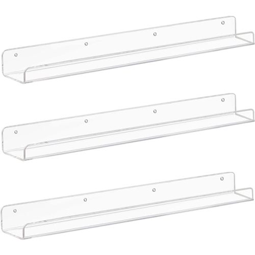 Clear Acrylic Floating Shelves