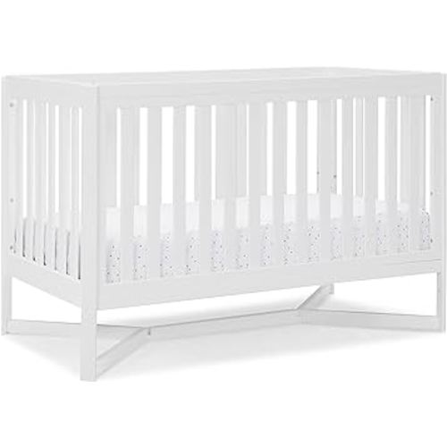 Delta Children Tribeca 4-in-1 Baby Convertible Crib, Bianca White