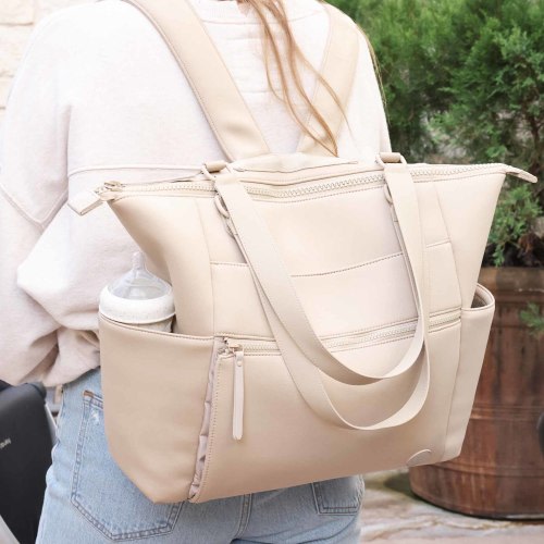Lane Convertible Diaper Bag Tote - Sand