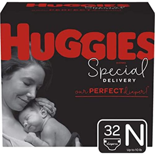 Huggies Special Delivery Hypoallergenic Diapers, Size Newborn, 32 Ct