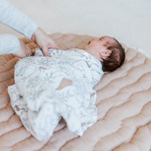Ezra Quilted Play Mat - Woodland Play Mat | Crane Baby