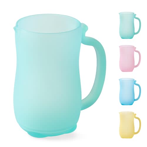 WEYOVGO Baby Bath Rinse Cup - Food Grade Silicone Shampoo & Body Washing Rinser Cup For Kids with Easy Grip Handle to Rinse Baby Shampoo and Soap - Baby Essentials (Green)