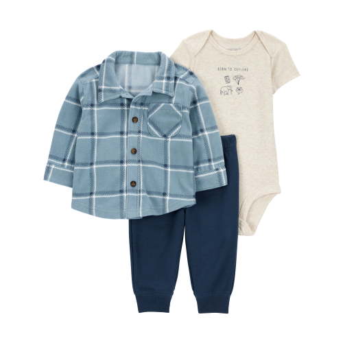 Carter's Child of Mine Baby Boy Cardigan Outfit Set, 3-Piece, Sizes 0/3-24 Months