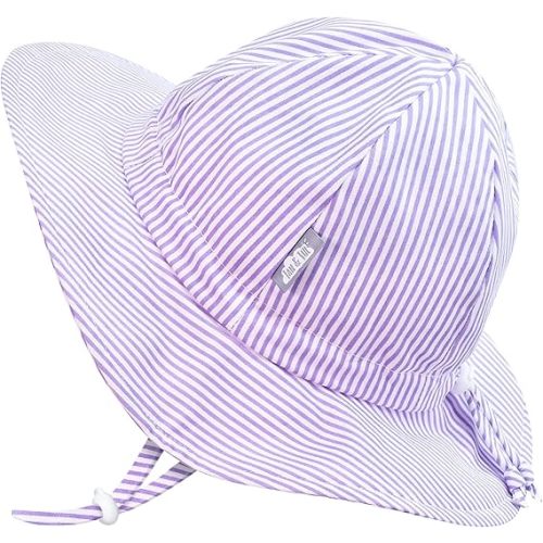JAN & JUL 50+ UPF Cotton Sun Hat with Wide Brim for Toddler Girls