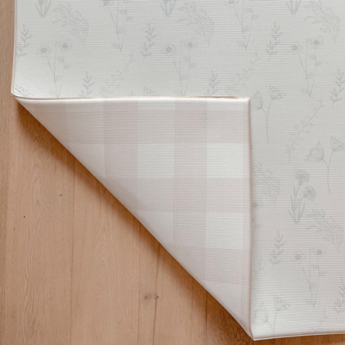 Padded Play Mat - Sage Floral & Gingham