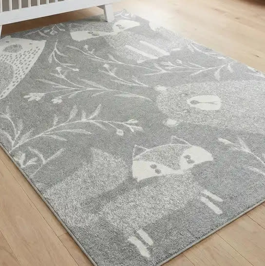 Gray 5' x 7' Whimsy Kids Rug | Rugs.com