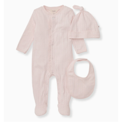 Organic Cotton Jumpsuit, Bib & Hat 3 Piece Set - Pink Sand – Burt's Bees Baby