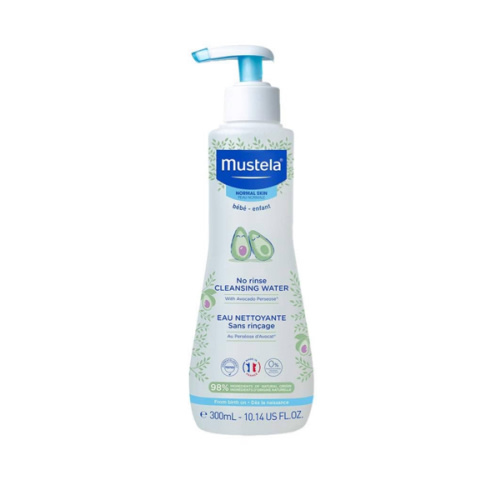 Mustela Baby Cleansing Water - No-Rinse Micellar Water - with Natural Avocado & Aloe Vera - for Baby's Face, Body & Diaper - 1 or 2-Pack - Various Sizes
