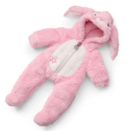 Playful Pink Bunny One-Piece Outfit for Bitty Baby® Dolls