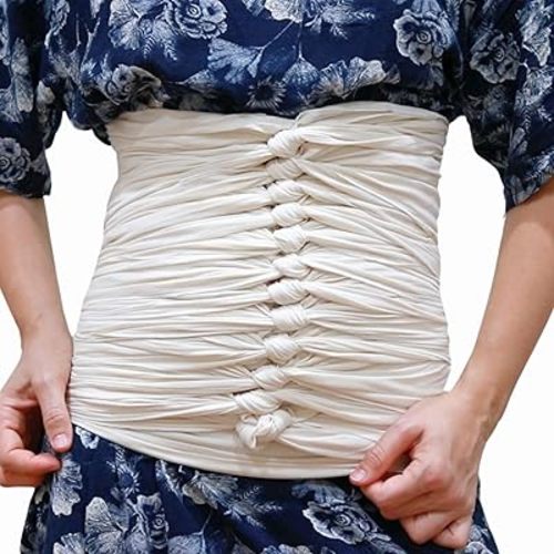 Bengkung Belly Binding Wrap Lightweight GOTS Certified Organic Cotton serged Edges 17 Yards
