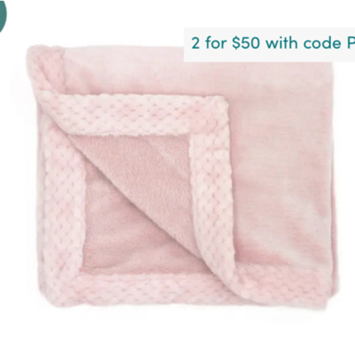 Pink Plush Blanket | aden + anais
