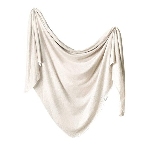 Copper Pearl Baby Swaddle Blanket - Premium Knit Baby Blanket, Large Soft Stretchy Receiving Blankets for Baby Boy and Girl, Swaddles for Newborn, Infant, and Toddler (Oat)
