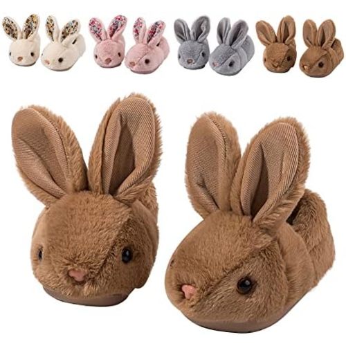 Toddler Slippers Girl Boy House Slipper Kids Rabbit Winter Slipper Warm Bunny Slippers Soft Plush Indoor Girls Boys Slipper