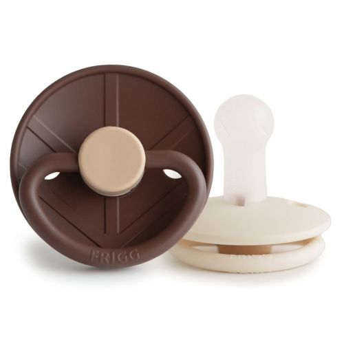 FRIGG Little Viking Silicone 2-Pack Cocoa/Cream 6-18 Months
