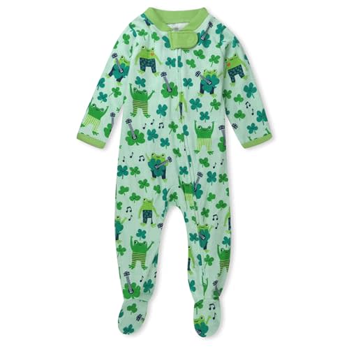 HonestBaby Celebration Sleep & Play Footed One-Piece Pajama Sleeper 100% Organic Cotton