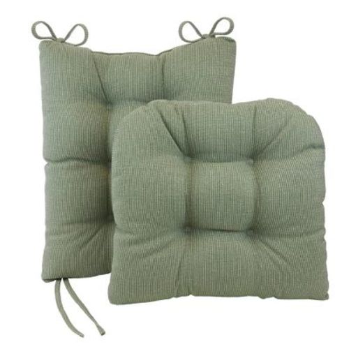 Gripper Jumbo Saturn Rocking Chair Cushion Set Include Seat And Back Cushion Gray: Solid Polyester Indoor Woven Rectangle