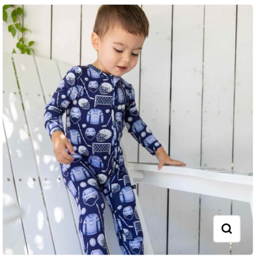 Hockey Zippered Footie