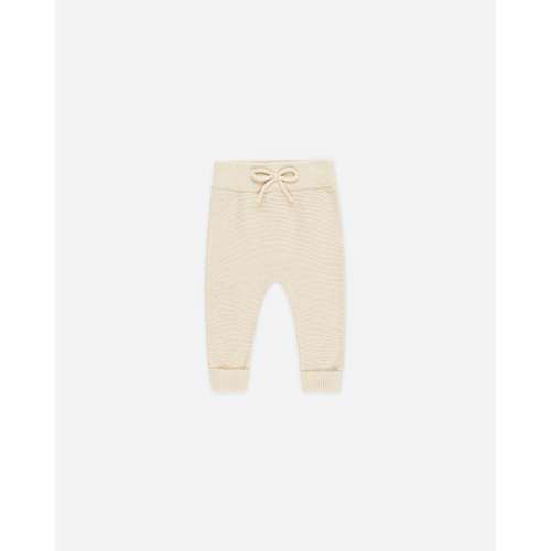 Knit Pant Heathered Natural – Quincy Mae