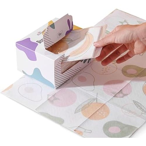 SUNVENO Disposable Placemats for Baby Kids Stick-on Dinning Table at Home, Toddler Restaurant Place Mats 18.7” X 12.5” 20 Packs